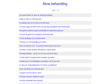Tablet Screenshot of aknebehandling.advicebase.net
